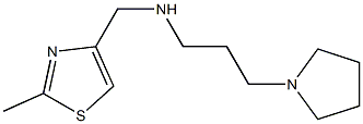 [(2-methyl-1,3-thiazol-4-yl)methyl][3-(pyrrolidin-1-yl)propyl]amine Struktur