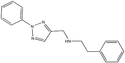 [(2-phenyl-2H-1,2,3-triazol-4-yl)methyl](2-phenylethyl)amine Struktur