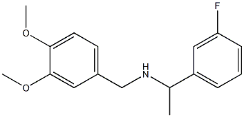 [(3,4-dimethoxyphenyl)methyl][1-(3-fluorophenyl)ethyl]amine Struktur