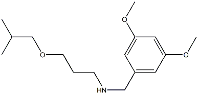 [(3,5-dimethoxyphenyl)methyl][3-(2-methylpropoxy)propyl]amine Struktur