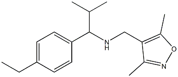 [(3,5-dimethyl-1,2-oxazol-4-yl)methyl][1-(4-ethylphenyl)-2-methylpropyl]amine Struktur