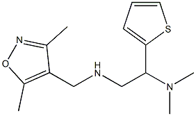 [(3,5-dimethyl-1,2-oxazol-4-yl)methyl][2-(dimethylamino)-2-(thiophen-2-yl)ethyl]amine Struktur