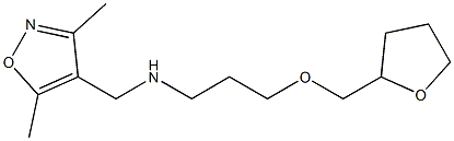 [(3,5-dimethyl-1,2-oxazol-4-yl)methyl][3-(oxolan-2-ylmethoxy)propyl]amine Struktur