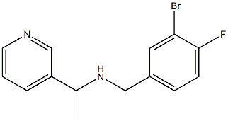 [(3-bromo-4-fluorophenyl)methyl][1-(pyridin-3-yl)ethyl]amine Struktur