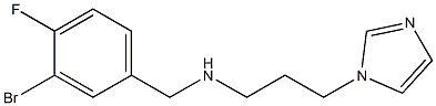 [(3-bromo-4-fluorophenyl)methyl][3-(1H-imidazol-1-yl)propyl]amine Struktur