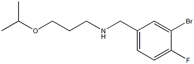 [(3-bromo-4-fluorophenyl)methyl][3-(propan-2-yloxy)propyl]amine Struktur