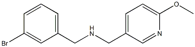 [(3-bromophenyl)methyl][(6-methoxypyridin-3-yl)methyl]amine Struktur