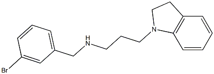 [(3-bromophenyl)methyl][3-(2,3-dihydro-1H-indol-1-yl)propyl]amine Struktur