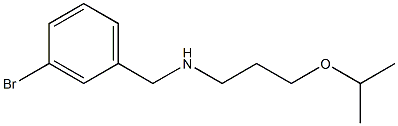 [(3-bromophenyl)methyl][3-(propan-2-yloxy)propyl]amine Struktur