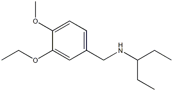 [(3-ethoxy-4-methoxyphenyl)methyl](pentan-3-yl)amine Struktur