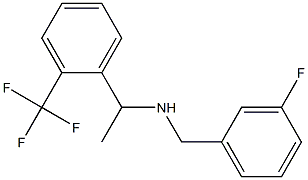 [(3-fluorophenyl)methyl]({1-[2-(trifluoromethyl)phenyl]ethyl})amine Struktur