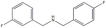 [(3-fluorophenyl)methyl][(4-fluorophenyl)methyl]amine Struktur