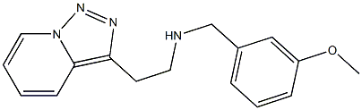 [(3-methoxyphenyl)methyl](2-{[1,2,4]triazolo[3,4-a]pyridin-3-yl}ethyl)amine Struktur