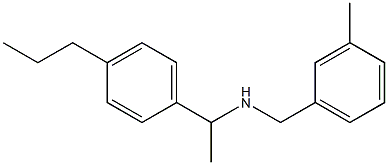 [(3-methylphenyl)methyl][1-(4-propylphenyl)ethyl]amine Struktur