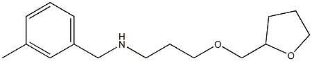 [(3-methylphenyl)methyl][3-(oxolan-2-ylmethoxy)propyl]amine Struktur