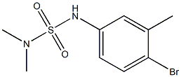 [(4-bromo-3-methylphenyl)sulfamoyl]dimethylamine Struktur