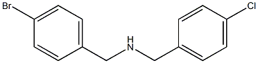 [(4-bromophenyl)methyl][(4-chlorophenyl)methyl]amine Struktur