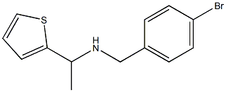 [(4-bromophenyl)methyl][1-(thiophen-2-yl)ethyl]amine Struktur