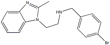 [(4-bromophenyl)methyl][2-(2-methyl-1H-1,3-benzodiazol-1-yl)ethyl]amine Struktur