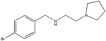 [(4-bromophenyl)methyl][2-(pyrrolidin-1-yl)ethyl]amine Struktur