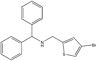 [(4-bromothiophen-2-yl)methyl](diphenylmethyl)amine Struktur