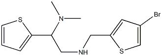 [(4-bromothiophen-2-yl)methyl][2-(dimethylamino)-2-(thiophen-2-yl)ethyl]amine Struktur