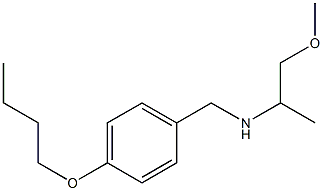 [(4-butoxyphenyl)methyl](1-methoxypropan-2-yl)amine Struktur