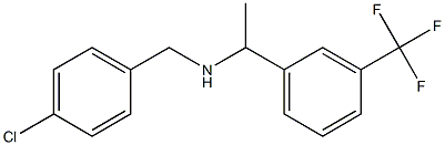 [(4-chlorophenyl)methyl]({1-[3-(trifluoromethyl)phenyl]ethyl})amine Struktur