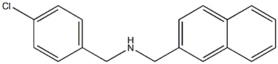 [(4-chlorophenyl)methyl](naphthalen-2-ylmethyl)amine Struktur