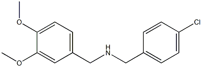 [(4-chlorophenyl)methyl][(3,4-dimethoxyphenyl)methyl]amine Struktur