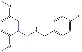 [(4-chlorophenyl)methyl][1-(2,5-dimethoxyphenyl)ethyl]amine Struktur