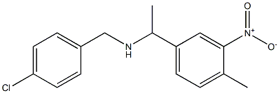 [(4-chlorophenyl)methyl][1-(4-methyl-3-nitrophenyl)ethyl]amine Struktur