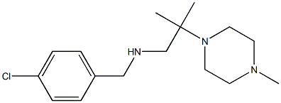 [(4-chlorophenyl)methyl][2-methyl-2-(4-methylpiperazin-1-yl)propyl]amine Struktur