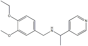 [(4-ethoxy-3-methoxyphenyl)methyl][1-(pyridin-4-yl)ethyl]amine Struktur