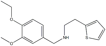 [(4-ethoxy-3-methoxyphenyl)methyl][2-(thiophen-2-yl)ethyl]amine Struktur