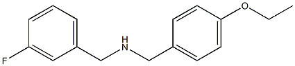 [(4-ethoxyphenyl)methyl][(3-fluorophenyl)methyl]amine Struktur