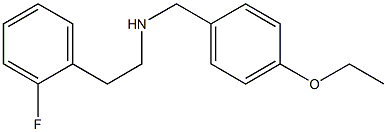 [(4-ethoxyphenyl)methyl][2-(2-fluorophenyl)ethyl]amine Struktur