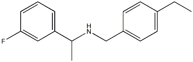 [(4-ethylphenyl)methyl][1-(3-fluorophenyl)ethyl]amine Struktur