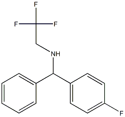 [(4-fluorophenyl)(phenyl)methyl](2,2,2-trifluoroethyl)amine Struktur