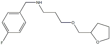 [(4-fluorophenyl)methyl][3-(oxolan-2-ylmethoxy)propyl]amine Struktur