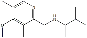 [(4-methoxy-3,5-dimethylpyridin-2-yl)methyl](3-methylbutan-2-yl)amine Struktur