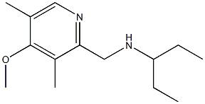 [(4-methoxy-3,5-dimethylpyridin-2-yl)methyl](pentan-3-yl)amine Struktur