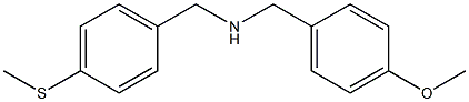 [(4-methoxyphenyl)methyl]({[4-(methylsulfanyl)phenyl]methyl})amine Struktur