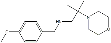 [(4-methoxyphenyl)methyl][2-methyl-2-(morpholin-4-yl)propyl]amine Struktur