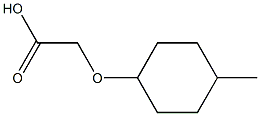 [(4-methylcyclohexyl)oxy]acetic acid Struktur