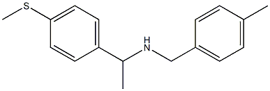 [(4-methylphenyl)methyl]({1-[4-(methylsulfanyl)phenyl]ethyl})amine Struktur