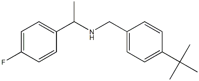 [(4-tert-butylphenyl)methyl][1-(4-fluorophenyl)ethyl]amine Struktur