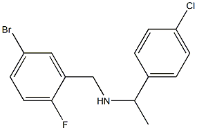 [(5-bromo-2-fluorophenyl)methyl][1-(4-chlorophenyl)ethyl]amine Struktur