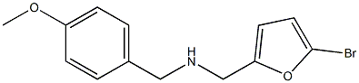 [(5-bromofuran-2-yl)methyl][(4-methoxyphenyl)methyl]amine Struktur