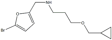 [(5-bromofuran-2-yl)methyl][3-(cyclopropylmethoxy)propyl]amine Struktur